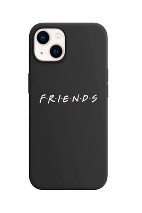 Iphone 13 Mini Siyah Friends Tasarımlı Lansman Kılıf IP13M-LFL44