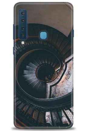 Samsung Galaxy A9 2018 Kılıf Hd Baskılı Kılıf - Yuvarlak Merdiven + Temperli Cam tmsm-a9-2018-v-133-cm