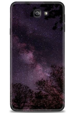 Samsung Galaxy J7 Prime Kılıf Hd Baskılı Kılıf - Gece Galaksi + Temperli Cam nmsm-j7-prime-v-134-cm