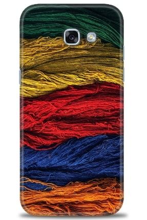 Samsung Galaxy A5 2017 / A520 Kılıf Hd Baskılı Kılıf - Colorful Textile + Temperli Cam tmsm-a5-2017-a520-v-56-cm