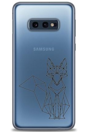 Samsung Galaxy S10e Kılıf Hd Baskılı Kılıf - Wolf Vector + Temperli Cam nmsm-s10e-v-251-cm