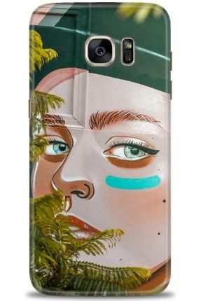 Samsung Galaxy S7 Edge Kılıf Hd Baskılı Kılıf - Girl Art + Temperli Cam amsm-s7-edge-v-86-cm