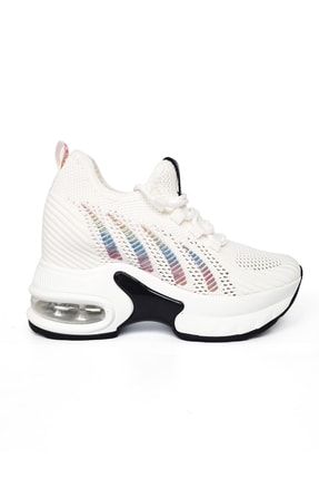 Beyaz - Kadın Gizli Dolgu Sneaker GJ22Y300-4