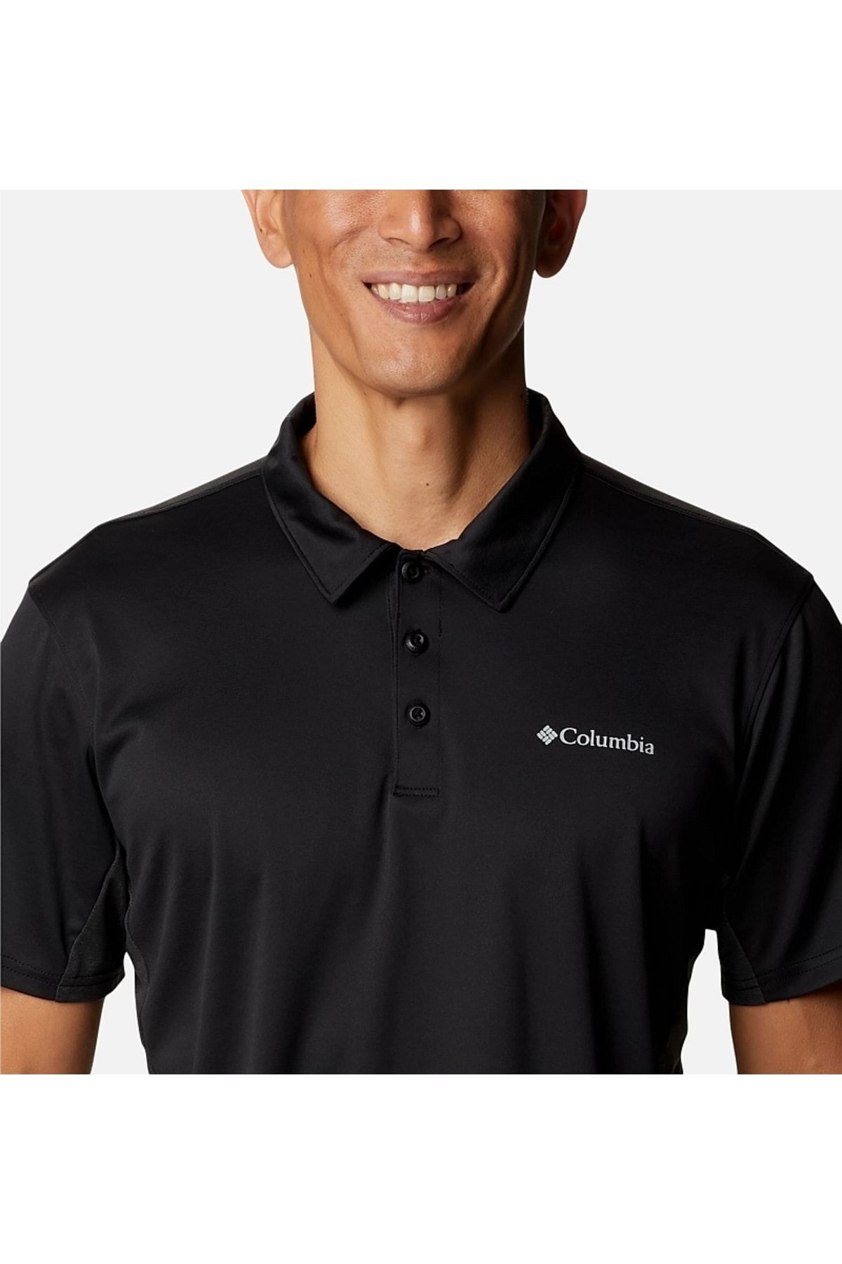 Columbia Zero Ice Cirro-cool Polo Erkek Kısa Kollu Polo Yaka Tişört Siyah Ao9229-010 ZN10418