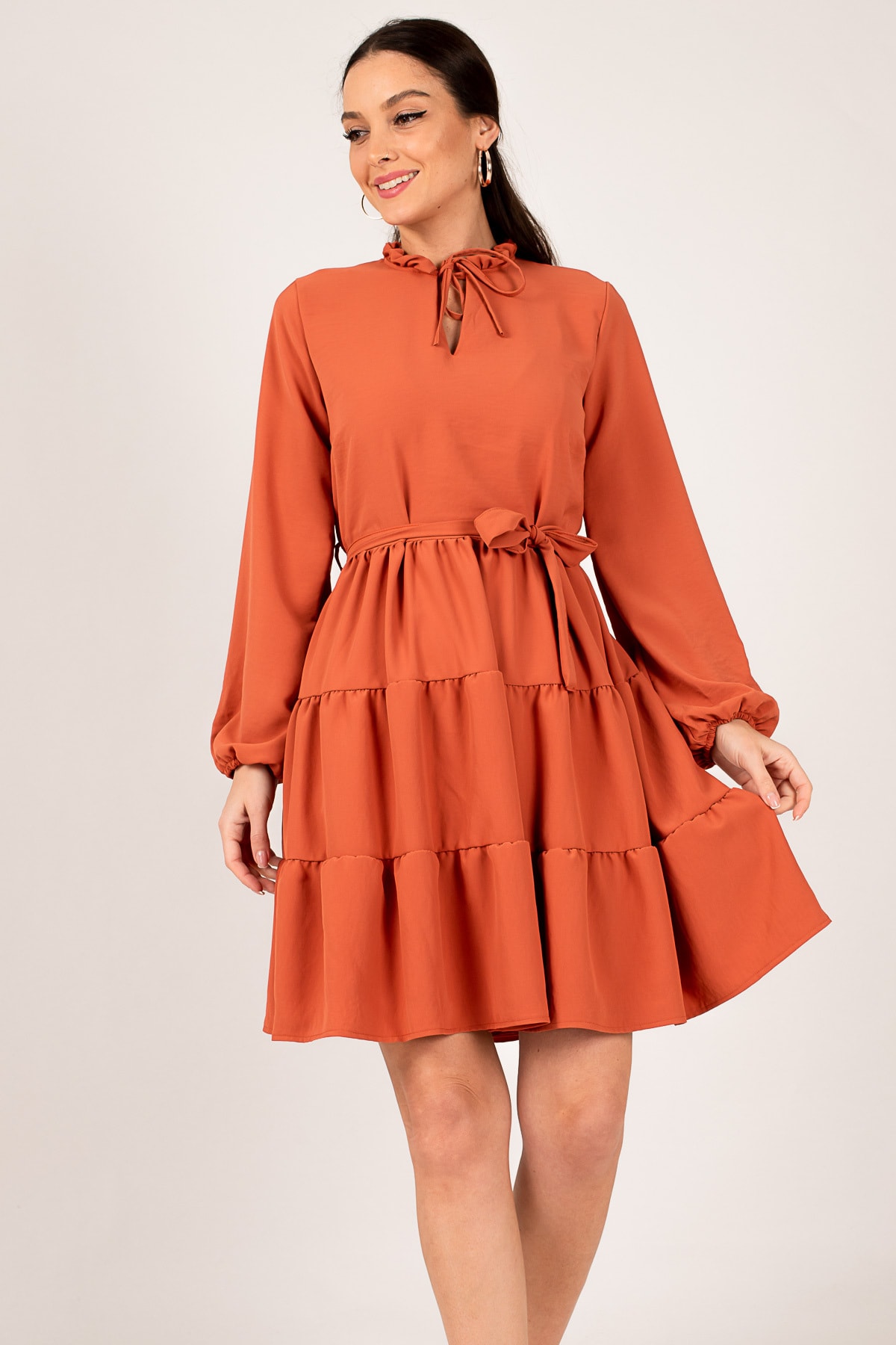 armonika Kleid Rosa Smock-Kleid Fast ausverkauft