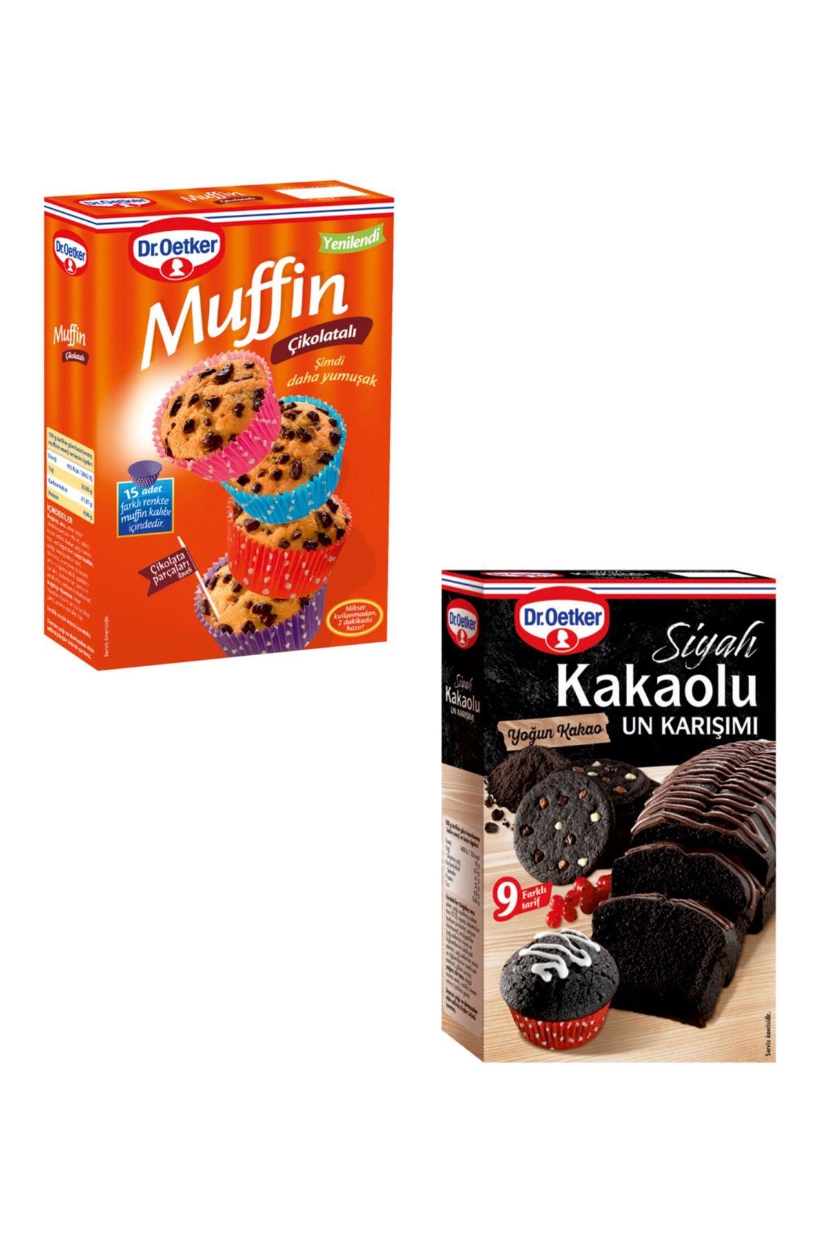 Gelukkig spel vitaliteit Dr. Oetker Muffin Çikolatalı-siyah Kakaolu Un Karışımı 2'li Set Fiyatı,  Yorumları - Trendyol