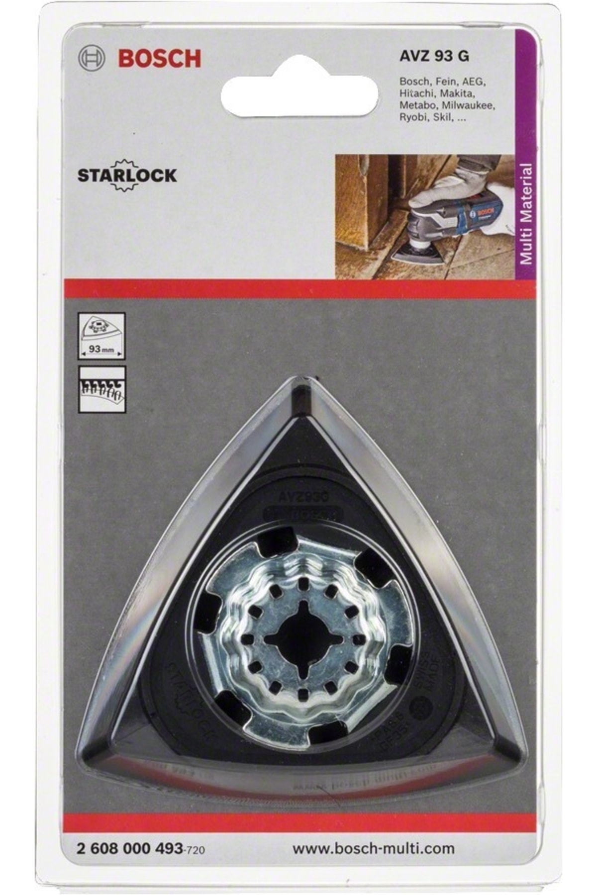 Bosch Starlock Avz 93 G Zımpara Tabanı - 2608000493 - Fiyatı