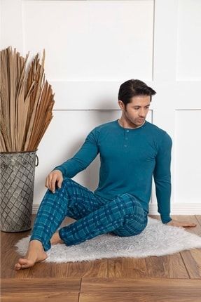 Erkek Modal Uzun Kollu Pijama Takımı PTEE03810