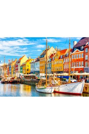 1000 Parça Puzzle Yapboz Nyhavn Limanı Kopenhag P014