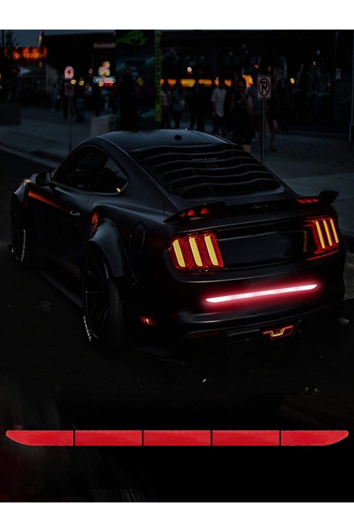 ÖZKAŞ 6 Parça Reflektörlü Oto Sticker Yapıştırma Oto Aksesuar