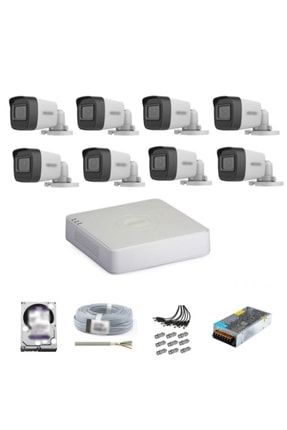 Haıkon 8 Kameralı Güvenlik Kamera Hazır Set 2tb 7/24 Hdd-2tb Kayıt Kapasiteli Sistem AESHAIKON208