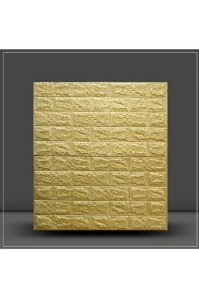Kendinden Yapışkanlı Altın Gold Duvar Kağıdı Paneli 3d Nw127 NW01-6MM70X77