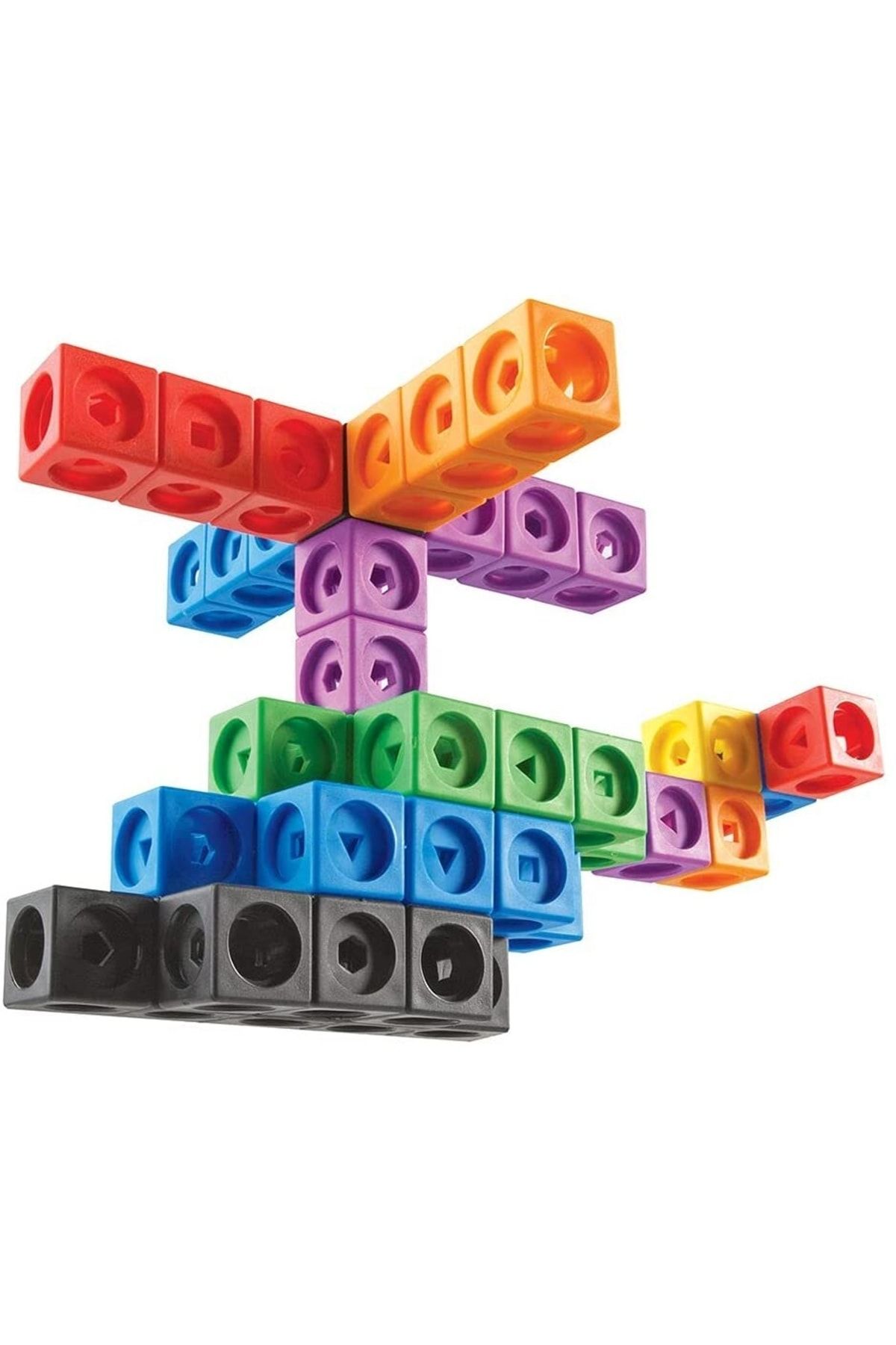 Learning Resources-Interlocking Math Cubes Set of 100 2