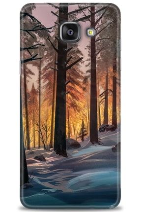 Samsung Galaxy A5 2016 / A510 Kılıf Hd Baskılı Kılıf - Forest Trees 1 + Temperli Cam nmsm-a5-2016-a510-v-93-cm