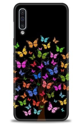 Samsung Galaxy A30s Kılıf Hd Baskılı Kılıf - Butterfly Tree + Temperli Cam amsm-a30s-v-109-cm