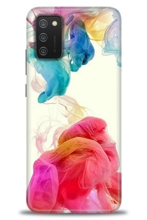 Samsung Galaxy A02s Kılıf Hd Baskılı Kılıf - Gökkuşağı Color + Temperli Cam tmsm-a02s-v-151-cm