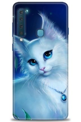 Samsung Galaxy A9 2018 Kılıf Hd Baskılı Kılıf - Cat Glance + Temperli Cam amsm-a9-2018-v-107-cm