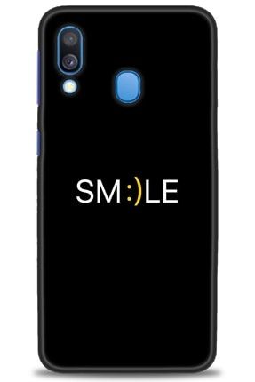 Samsung Galaxy A40 Kılıf Hd Baskılı Kılıf - Pozitif Smile + Temperli Cam amsm-a40-v-145-cm