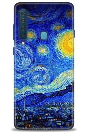 Samsung Galaxy A9 2018 Kılıf Hd Baskılı Kılıf - Starry Night + Temperli Cam tmsm-a9-2018-v-121-cm