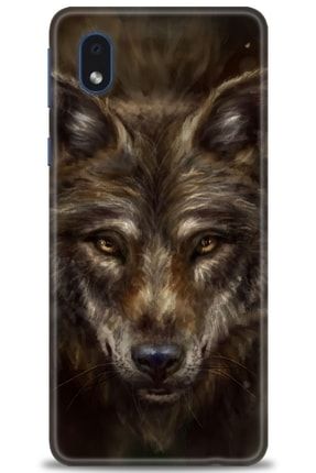 Samsung Galaxy A01 Core Kılıf Hd Baskılı Kılıf - Wolf Animal + Temperli Cam tmsm-a01-core-v-118-cm