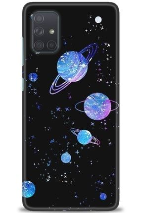 Samsung Galaxy A51 Kılıf Hd Baskılı Kılıf - Samanyolu Galaksi + Temperli Cam tmsm-a51-v-135-cm