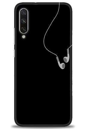 Xiaomi Mi A3 Kılıf Hd Baskılı Kılıf - Headphones + Temperli Cam nmxi-mi-a3-v-44-cm