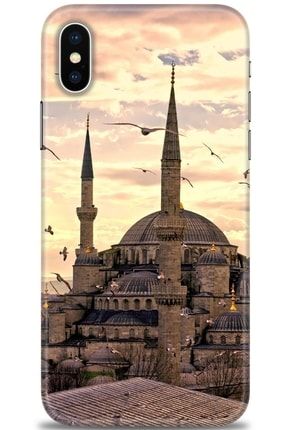 Iphone Xs Kılıf Hd Baskılı Kılıf - Mosque + Temperli Cam tmap-iphone-xs-v-14-cm