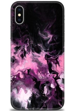 Iphone Xs Max Kılıf Hd Baskılı Kılıf - Paint Colorful 2 + Temperli Cam tmap-iphone-xs-max-v-140-cm