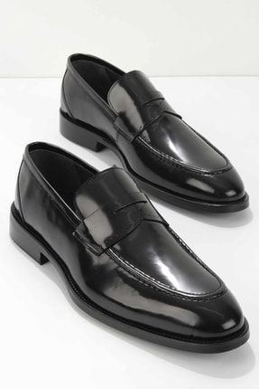 Siyah Açma Leather Erkek Klasik Ayakkabı E01755113314