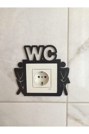 Dekorasyon Tuvalet Priz Çerçevesi TVS-WC-TEK-PRZLK