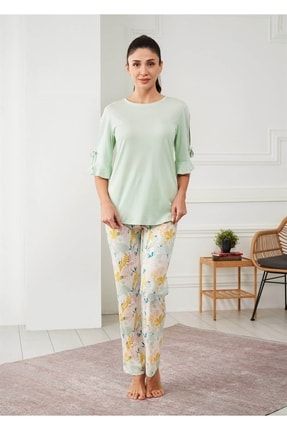 Kadın Penye Modal Pijama Takımı - 10639