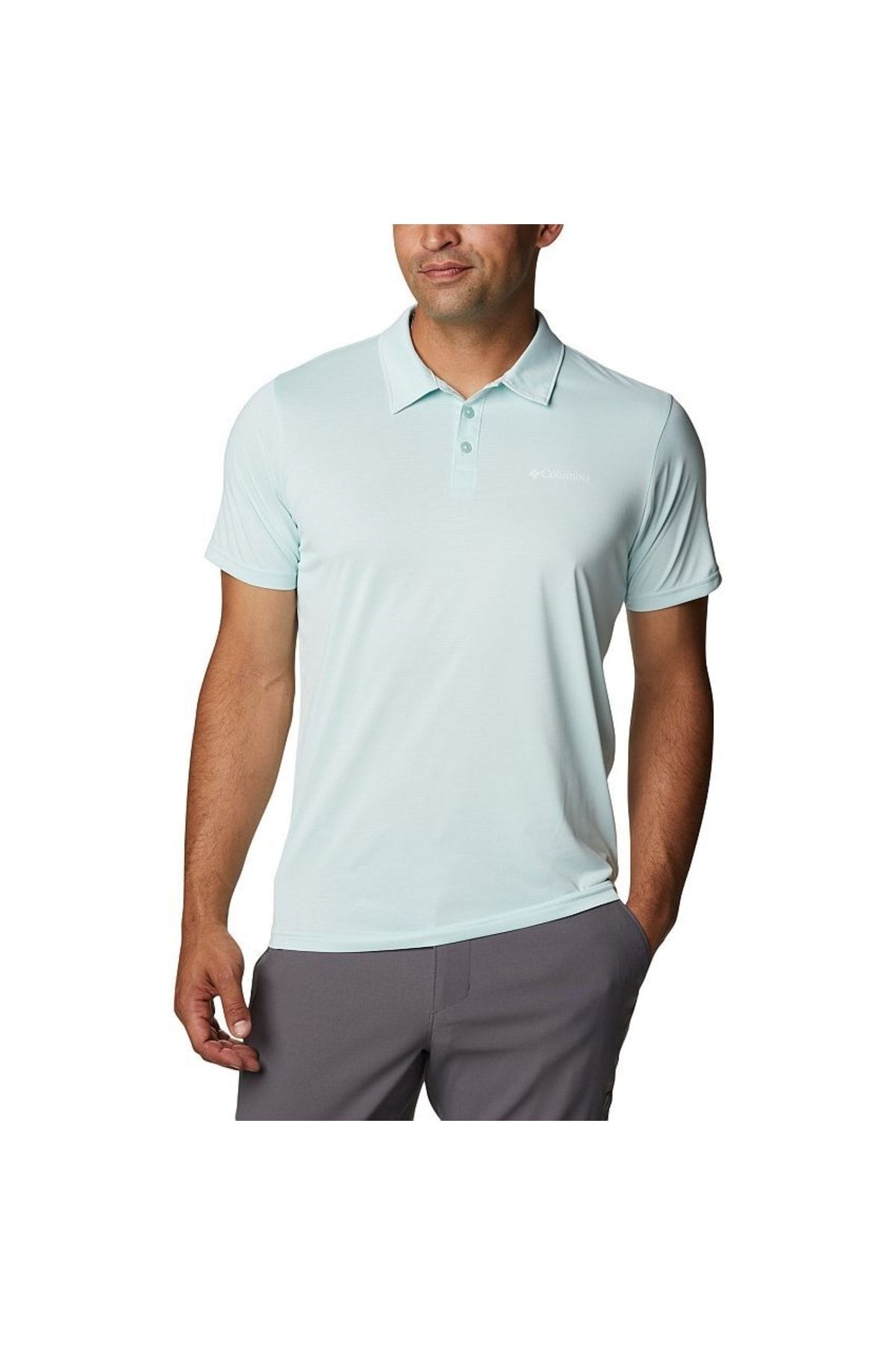 Columbia Hike Polo Men s Short Sleeve Polo Neck T Shirt Water