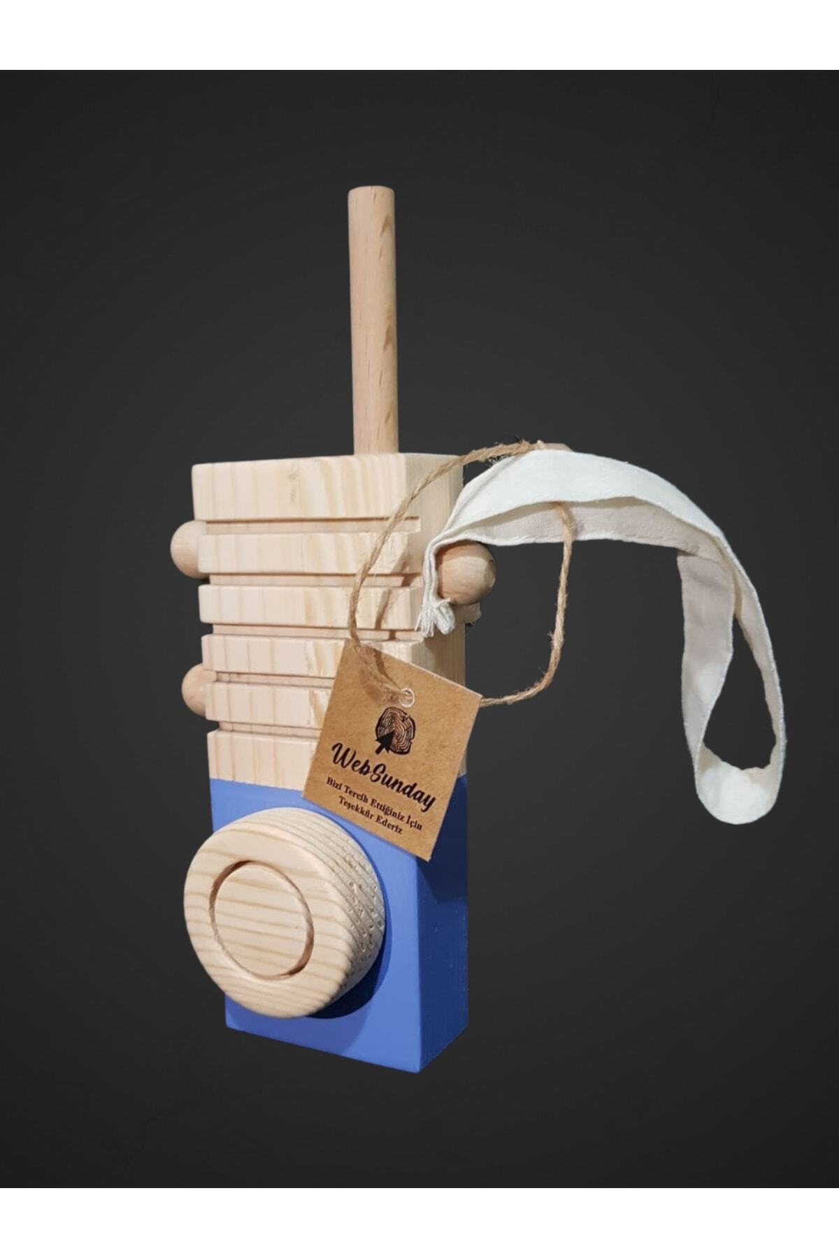 websunday Ahşap Oyuncak Telsiz, 1 2 3 Yürümeye Yeni Başlayan Eğitici Sevimli Elyapımı Oyuncak-menekşe fotoğrafı 2 (önizleme)