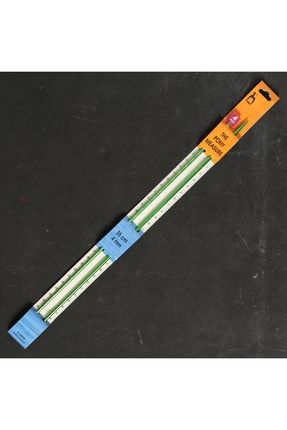 Measure 4 mm 35 cm Yeşil Cetvelli Alüminyum Örgü Şişi 1048485