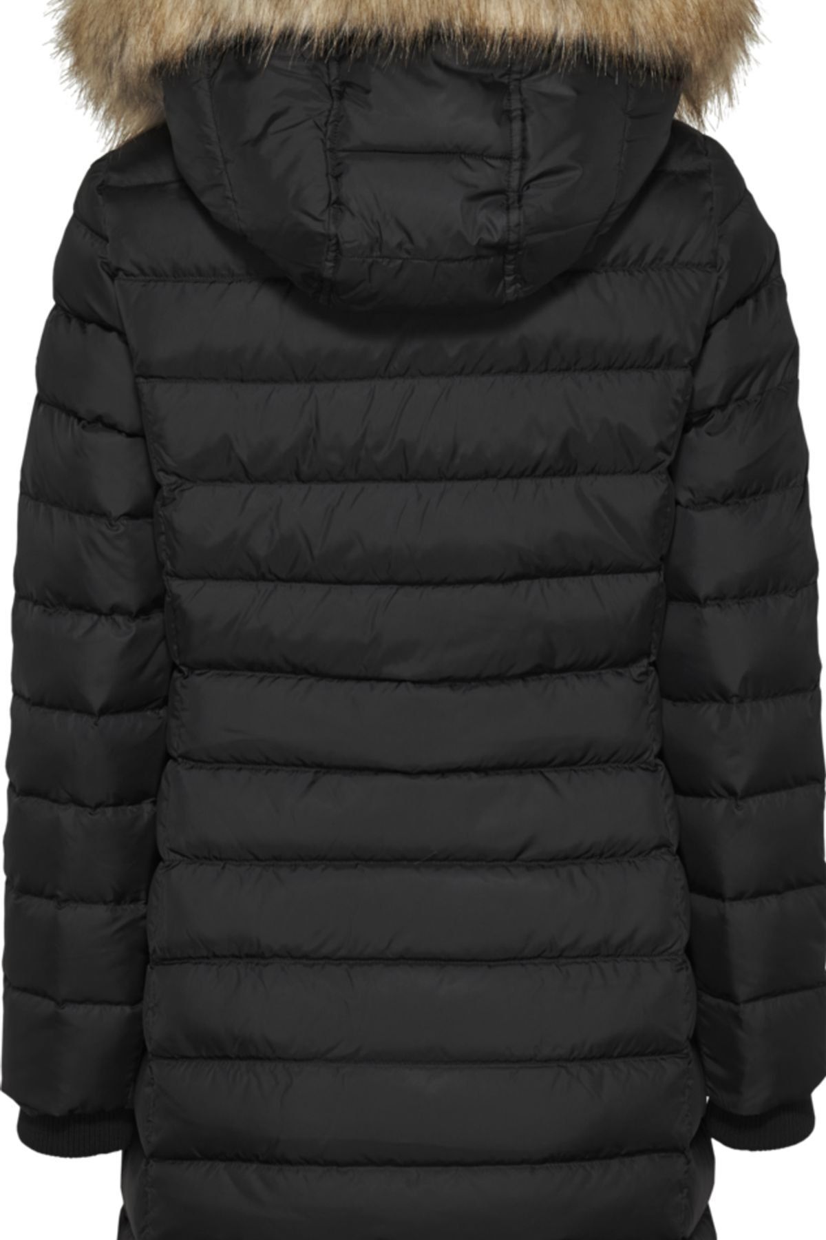 Tommy Hilfiger Tjw Essential Hooded Down Coat Tommy Jeans Black Women s Coat8720112608827 Trendyol