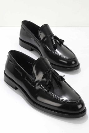Siyah Açma Leather Erkek Klasik Ayakkabı E01755086814