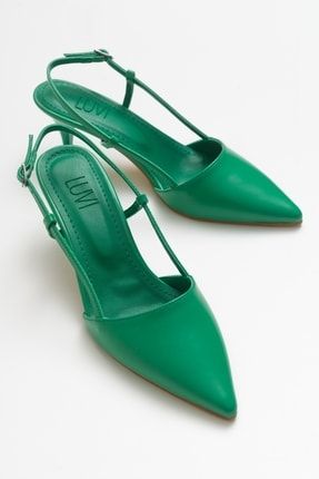 Taus Yeşil Kadın Topuklu Ayakkabı 144-245