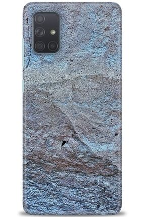 Samsung Galaxy A51 Kılıf Hd Baskılı Kılıf - Stone Stain + Temperli Cam nmsm-a51-v-57-cm