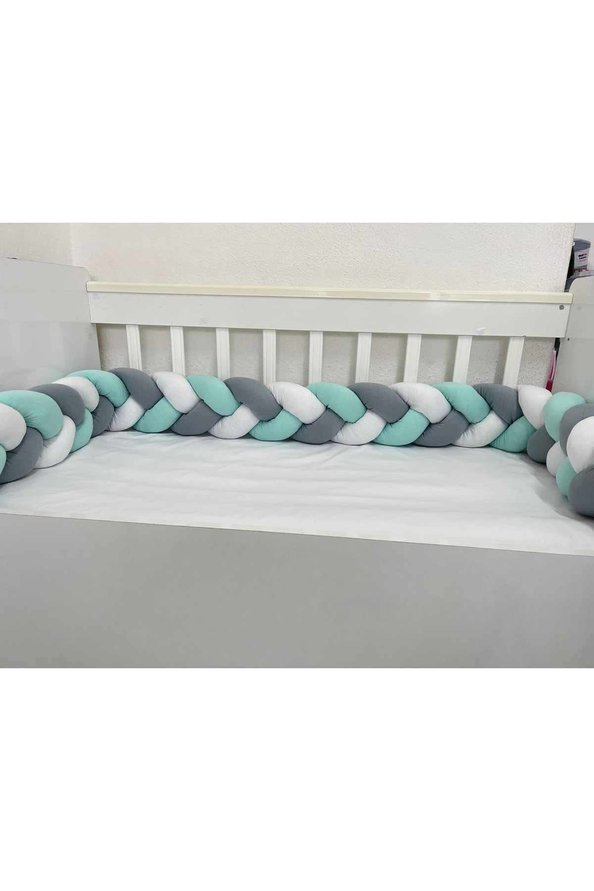 400 Cm 3'lü Örgü Koruma /70x130 Anne Yanı Park Beşik - Yatak Koruyucu 3