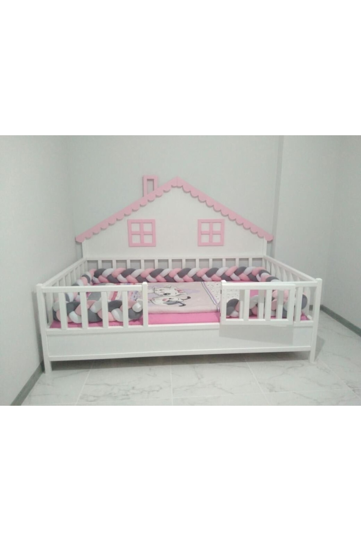 Lucky Kids 500 Cm 3'lü Örgü Koruma /90x190 Montessori Yatak Koruyucu fotoğrafı 2 (önizleme)