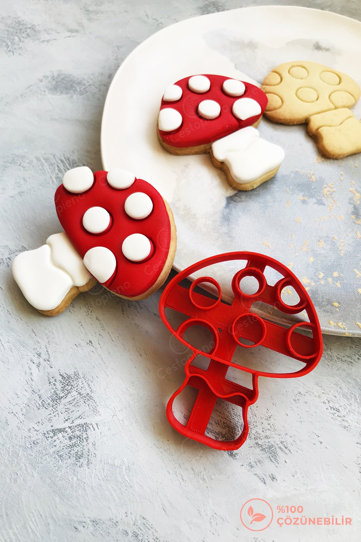 Mushroom Dough Shaper / Cookie Mold