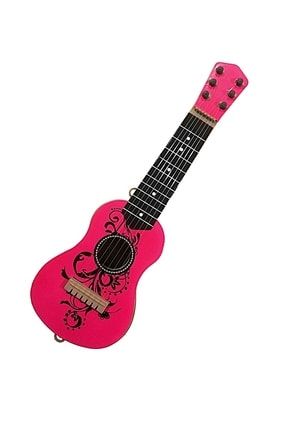 6 Telli Oyuncak Çocuk Gitarı Ispanyol Gitar Tam Hediyelik Ürün Pembe 50cm 2 Adet SD09350P2