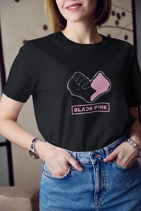 Blackpink K-pop Grup Serisi 11. Baskılı Tişört Kadın %100 Pamuk K-K-M64