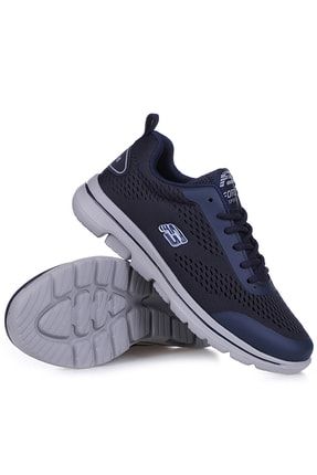 Unisex Ortopedik Spor Sneaker Ayakkabı .2214 Lacivert Buz Freemax.F2022.2214