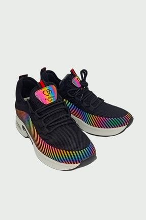 Siyah - Air Tabanlı Yazlık Crosfit Antreman Ayakkabısı Sneaker Stv-311-4