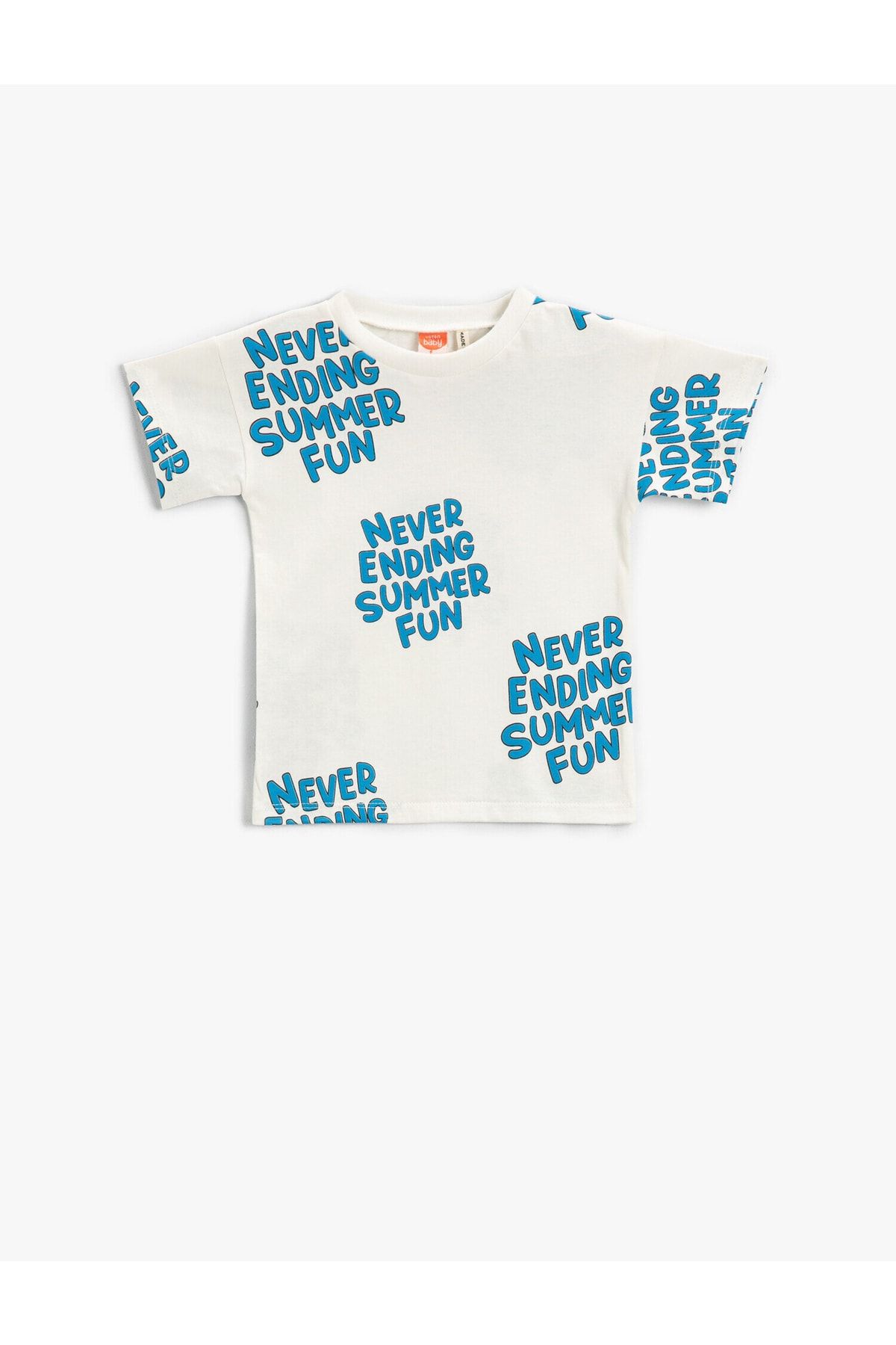 Koton T-Shirt Ecru Regular Fit