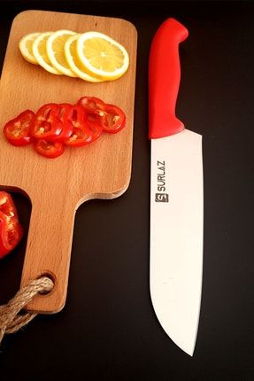 Red Santoku Şef Bıçağı Mutfak Bıçağı Çok Amaçlı GTR-2918