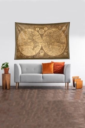 Mantar Kuzey Yıldızı Orangutan Leke Tutmaz Kadife Dokulu Kumaş Duvar Örtüsü Duvar Halısı Tapestry WLLDVR3