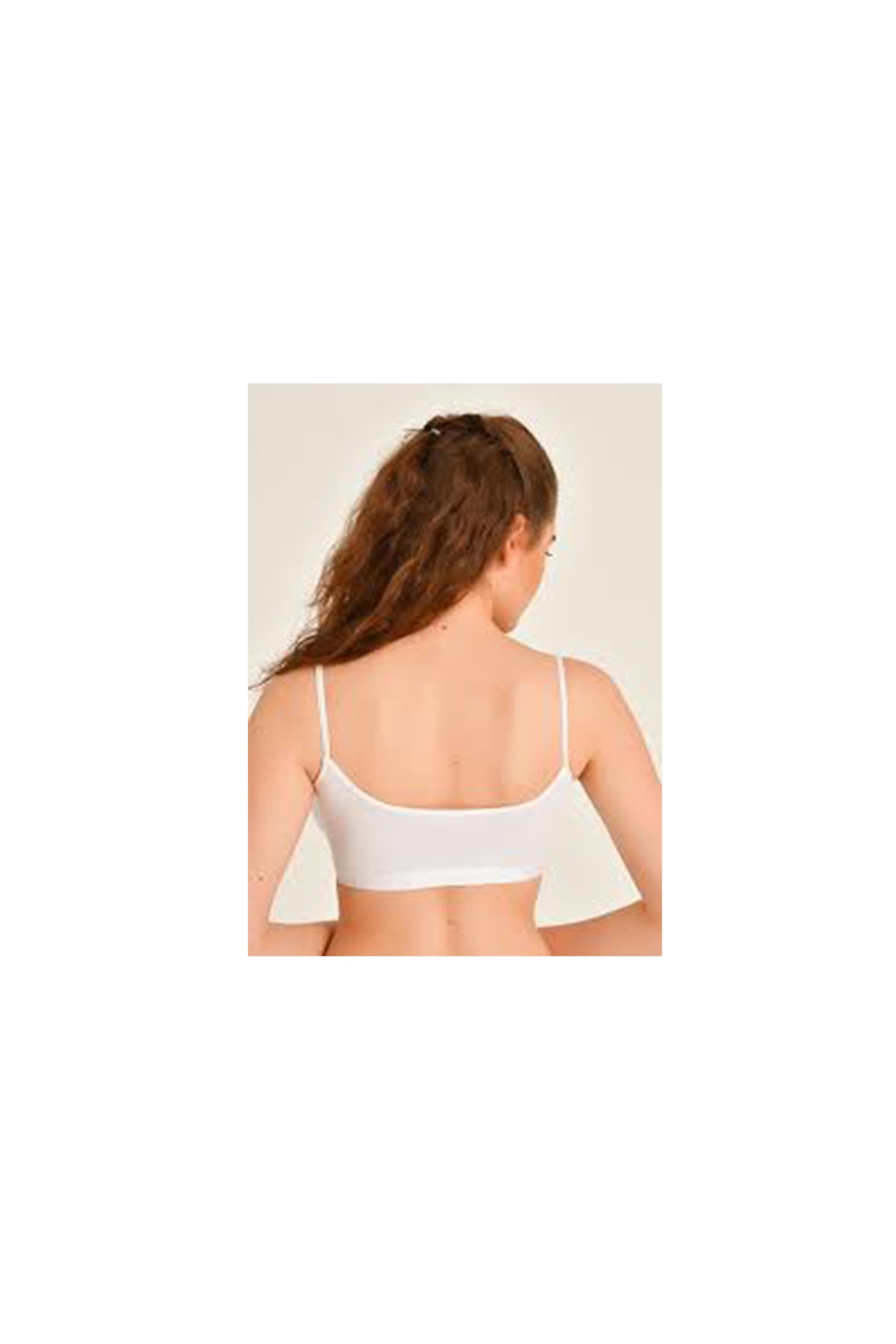 Ince Ip Askılı Lüx Bambu Pedli Bralet Büstiyer Südyen (hediyelik - Pembe Renk) — görsel 8