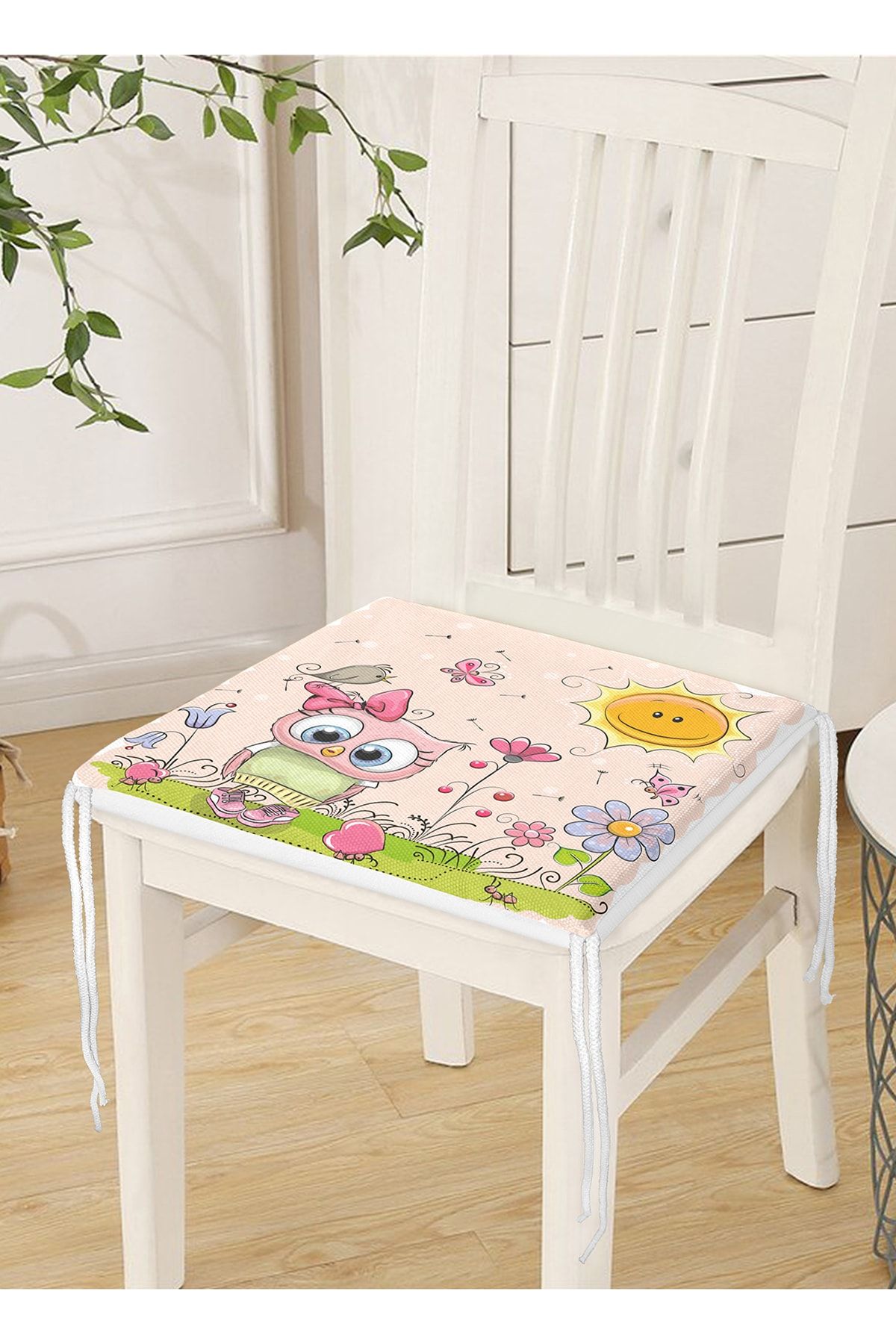 Realhomes-Cute Cats Digital Printed Zippered Chair Cushion 4